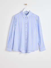 Oliver Bonas Blue Stripe Shirt - Image 4 of 8