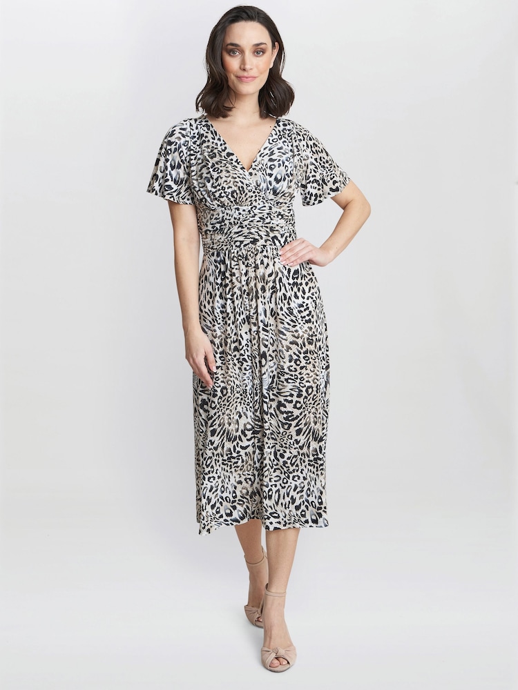 Gina Bacconi Georgia Jersey Maxi Black Dress - Image 1 of 5