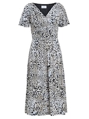 Gina Bacconi Georgia Jersey Maxi Black Dress - Image 5 of 5