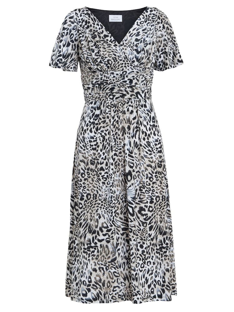 Gina Bacconi Georgia Jersey Maxi Black Dress - Image 5 of 5