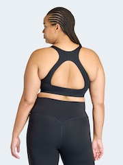adidas Optime Workout 3-Stripes Medium Support Bra (Plus Size) - תמונה 2 מתוך 6