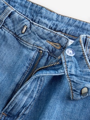Denim Lightwash Denim Linen Wide Leg Jeans - Image 3 of 4