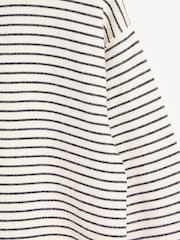 Oliver Bonas Black Stripe Wide Sleeve Sweatshirt - Image 7 of 8