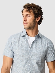 Rodd & Gunn Blue North Point Slim Fit Shirt - Image 4 of 6