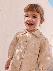 Stone Embroidered Shacket and Trousers Set (3mths-7yrs) - Image 2 of 4