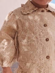 Stone Embroidered Shacket and Trousers Set (3mths-7yrs) - Image 4 of 4