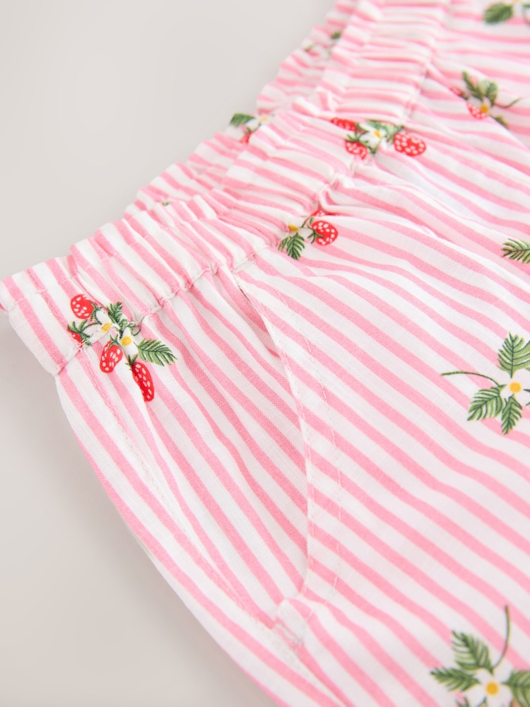 Pink Strawberry Print Pull On Trousers (3mths-7yrs) - Image 7 of 7 Pink Strawberry Print Pull On Trousers (3mths-7yrs) - Image 7 of 7