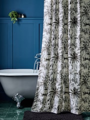 Monochrome Safari Shower Curtain - Image 1 of 3