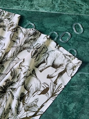 Monochrome Safari Shower Curtain - Image 2 of 3