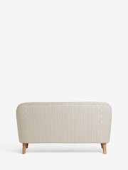 Laura Ashley Cornish Stripe Soft Grey Clipsham Small 2 Seater Sofa - Image 6 of 7