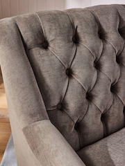 Laura Ashley Baron Chenille Dark Natural Ropsley Accent Chair - Image 2 of 8