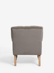 Laura Ashley Baron Chenille Dark Natural Ropsley Accent Chair - Image 8 of 8