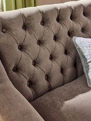 Laura Ashley Baron Chenille Dark Natural Ropsley Small 2 Seater Sofa - Image 3 of 8