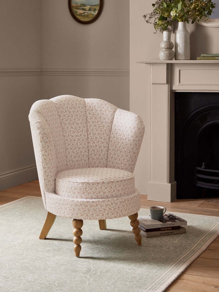 Laura Ashley Glynteg Dusky Rose Pink Accent Chair - Image 1 of 9