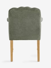 Laura Ashley Hundon Chenille Dark Green Ropsley Dining Chair - Image 7 of 7