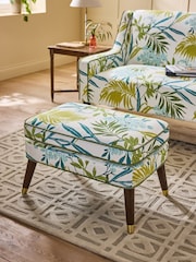 Nina Campbell Nassua Blue Rosebury Footstool - Image 1 of 7