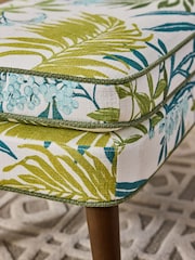 Nina Campbell Nassua Blue Rosebury Footstool - Image 3 of 7