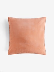 Orange 45 x 45cm Soft Velour Cushion - Image 2 of 5