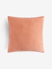 Orange 45 x 45cm Soft Velour Cushion - Image 3 of 5