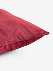 Red 40 x 59cm Matte Velvet Cushion - Image 5 of 5