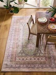Pink Global Garden Oriental Rug - Image 1 of 5