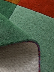 Multi Bright Preppy Block Rug - Image 4 of 5