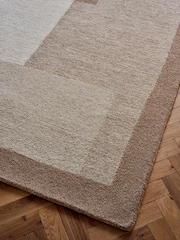 Dark Natural Quinn Blocks Rug - Image 3 of 5