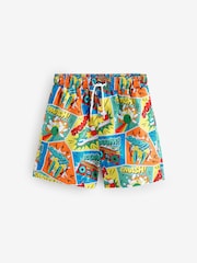 Little Bird by Jools Oliver Blue/Green Rainbow Shorts - Image 1 of 4