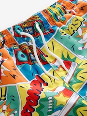 Little Bird by Jools Oliver Blue/Green Rainbow Shorts - Image 3 of 4