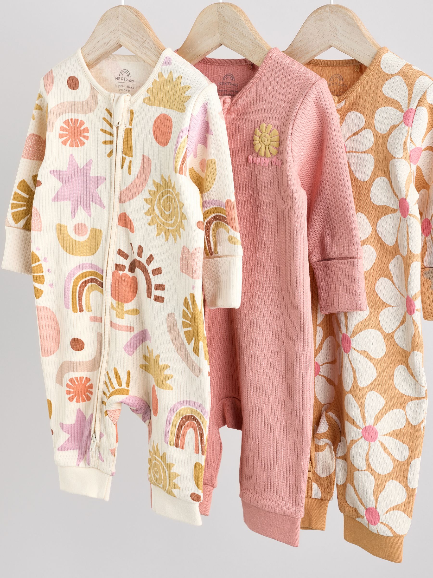 Lot De 3 Dors-bien Bébé à Fermeture éclair Double Sens - NEXT, Lavable Machine 40°C - Pyjama Une Pièce Pratique