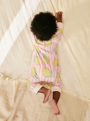 Pink Lemon Baby Two Way Zip Footless 100% Cotton Sleepsuits 4 Pack (0mths-3yrs) - Image 4 of 16