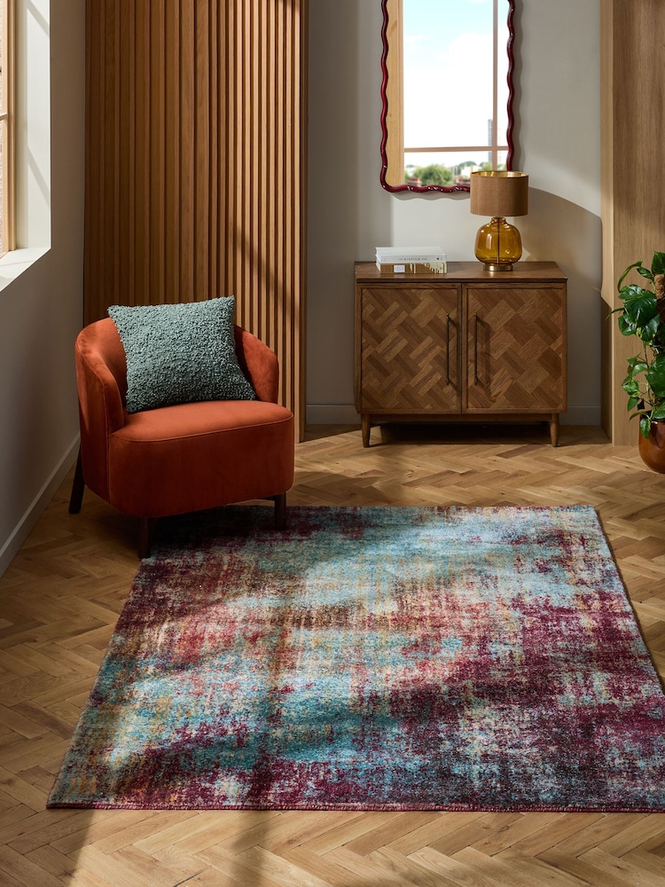 Rust Brown Hudson Abstract Rug - Image 1 of 7