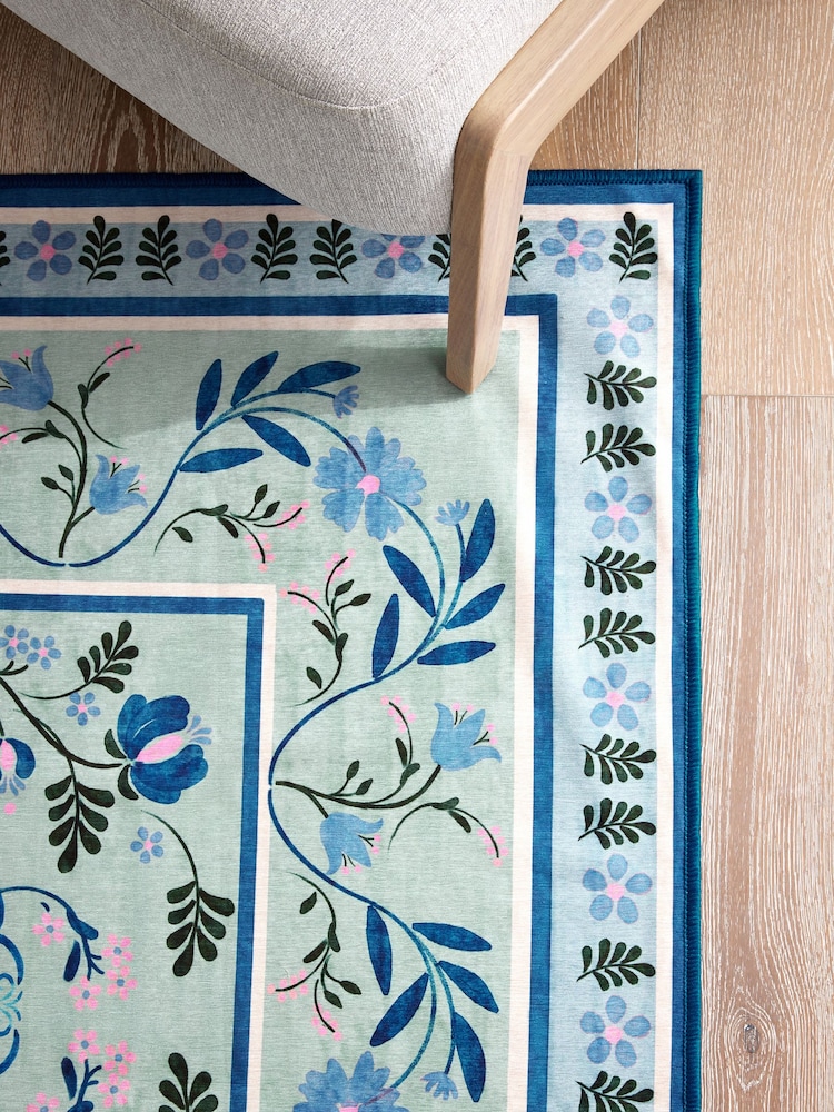 Wasbare Bridget tapijt met bloemenmotief - Image 3 of 5