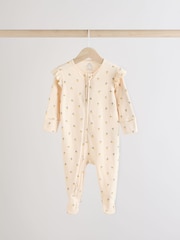 Blau mit Kirschen - Baby-Schlafanzüge mit 2-Wege-Reißverschluss aus 100 % Baumwolle im 3er-Pack (0 Monate bis 2 Jahre) - Bild 3 von 10