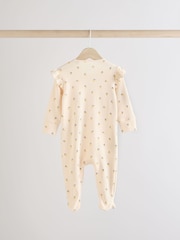Blau mit Kirschen - Baby-Schlafanzüge mit 2-Wege-Reißverschluss aus 100 % Baumwolle im 3er-Pack (0 Monate bis 2 Jahre) - Bild 4 von 10