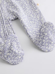 Blau mit Kirschen - Baby-Schlafanzüge mit 2-Wege-Reißverschluss aus 100 % Baumwolle im 3er-Pack (0 Monate bis 2 Jahre) - Bild 9 von 10