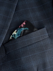 Navy Full Sleeves Check Regular Jacket - Image 5 of 5