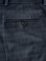 Navy Regular Checks Trousers Suit - Image 10 of 10