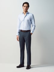 Navy Regular Checks Trousers Suit - Image 5 of 10