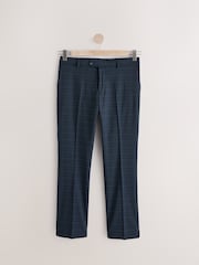 Navy Regular Checks Trousers Suit - Image 6 of 10