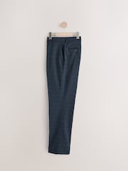 Navy Regular Checks Trousers Suit - Image 7 of 10