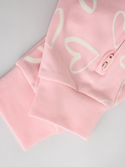 Pink - Baby-Schlafanzüge mit 2-Wege-Reißverschluss, fußlos, 100 % Baumwolle, 4er-Pack (0M.–3J.) - Bild 12 von 14
