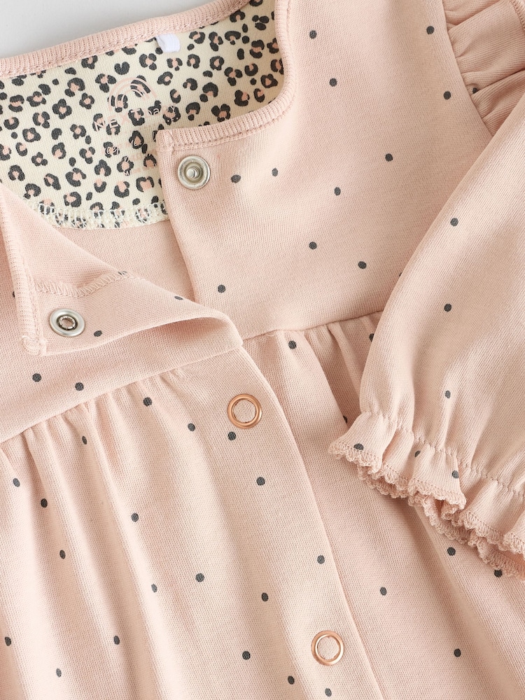 Next Lot De 3 Dors-Bien + Turban Bébé Fille 100% Coton – Doux Et Tendance