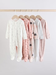 Brun/Crème - Lot de 5 dors-bien bébé lapin (0mois à2ans) - Image 1 de 1
