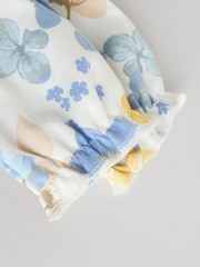 Blau - 100% Cotton Collar Floral Baby Sleepsuits 3 Pack (0-2yrs) - Bild 14 von 14