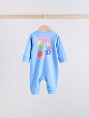 Multi 100% Cotton Two Way Zip Baby Footless Sleepsuits 3 Pack (0mths-3yrs) - Image 7 of 14
