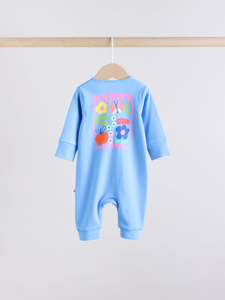 Multi - Pijamale pentru bebeluși, fără picioare (Footless), cu fermoar dublu, din bumbac (Cotton), 100%, pachet de 3 (0luni -3ani) - Image 7 of 14