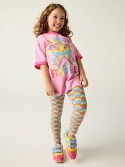 Little Bird by Jools Oliver Pink Rainbow T-shirt and Leggings Set - Image 1 of 8