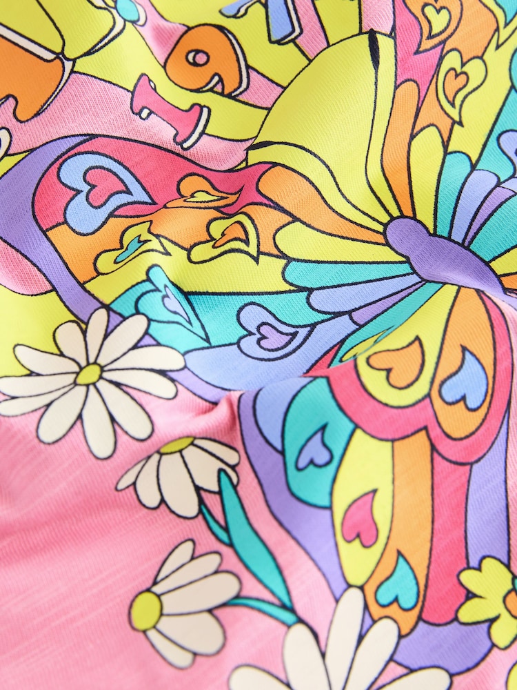 Roze - Little Bird by Jools Oliver Rainbow T-shirt and Leggings Set - Image 7 of 8