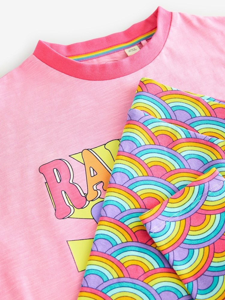 Rosa - Little Bird by Jools Oliver Rainbow T-shirt and Leggings Set - Imagen 8 de 8 Rosa - Little Bird by Jools Oliver Rainbow T-shirt and Leggings Set - Imagen 8 de 8